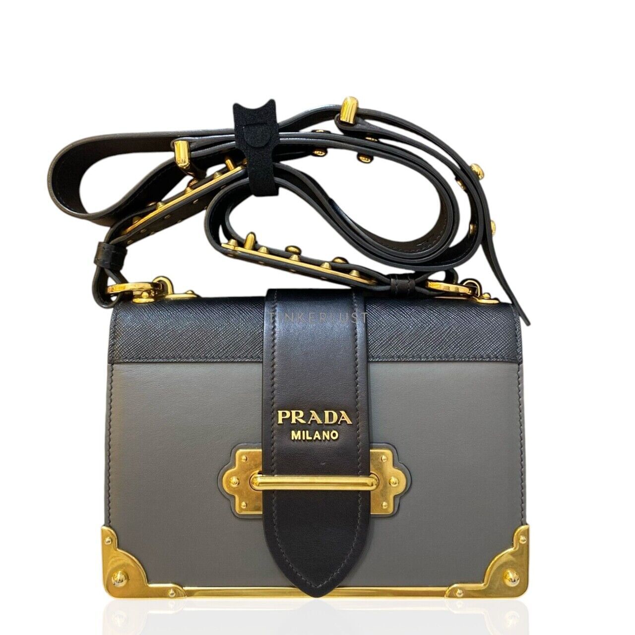 Prada cahier grey best sale